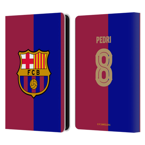 FC Barcelona 2024/25 Players Home Kit Pedri Leather Book Wallet Case Cover For Amazon Kindle Paperwhite 5 (2021)
