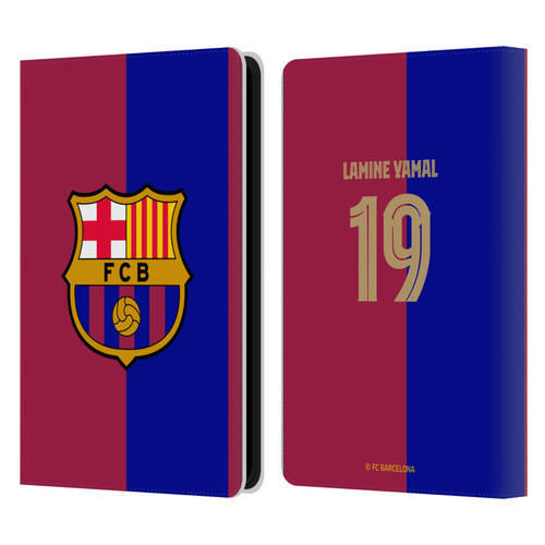 FC Barcelona 2024/25 Players Home Kit Lamine Yamal Leather Book Wallet Case Cover For Amazon Kindle Paperwhite 5 (2021)