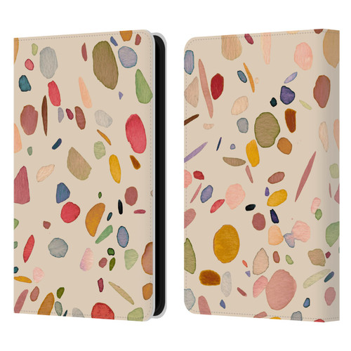 Ninola Colourful Patterns Terrazzo Leather Book Wallet Case Cover For Amazon Kindle Paperwhite 5 (2021)