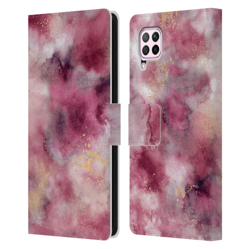 Ninola Colourful Patterns Pink Marble Leather Book Wallet Case Cover For Huawei Nova 6 SE / P40 Lite