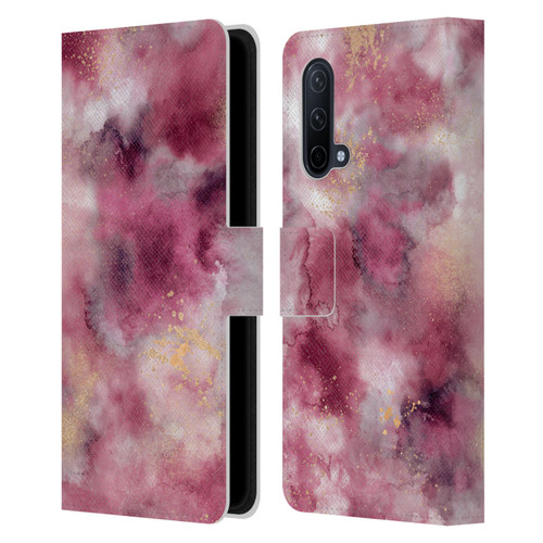 Ninola Colourful Patterns Pink Marble Leather Book Wallet Case Cover For OnePlus Nord CE 5G