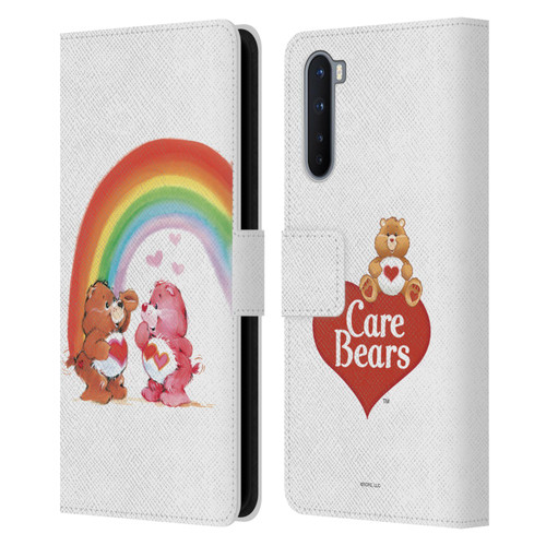 Care Bears Classic Rainbow Leather Book Wallet Case Cover For OnePlus Nord 5G