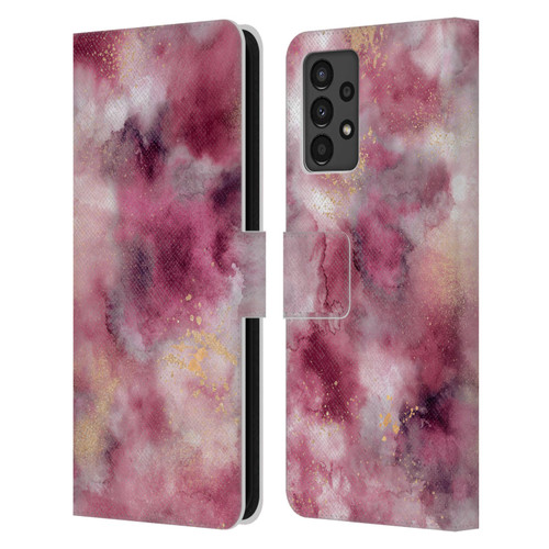 Ninola Colourful Patterns Pink Marble Leather Book Wallet Case Cover For Samsung Galaxy A13 (2022)