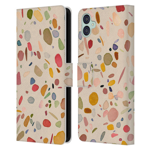 Ninola Colourful Patterns Terrazzo Leather Book Wallet Case Cover For Samsung Galaxy M04 5G / A04e