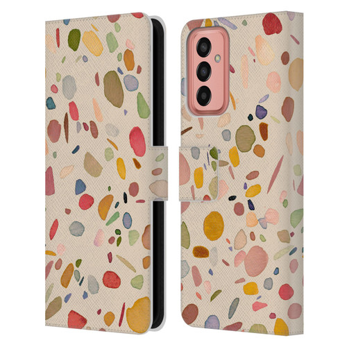 Ninola Colourful Patterns Terrazzo Leather Book Wallet Case Cover For Samsung Galaxy M13 (2022)