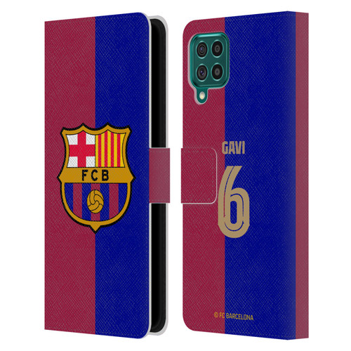 FC Barcelona 2024/25 Players Home Kit Gavi Leather Book Wallet Case Cover For Samsung Galaxy F62 (2021)