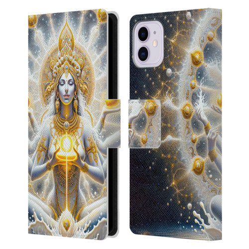 Shambhala Light Visionary Art Ethereal Graphics Goddess Leather Book Wallet Case Cover For Apple iPhone 11