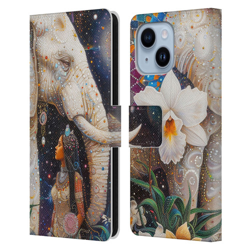 Shambhala Light Visionary Art Ethereal Graphics Gentle Giant Leather Book Wallet Case Cover For Apple iPhone 14 Plus