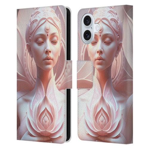 Shambhala Light Visionary Art Ethereal Graphics At Peace Leather Book Wallet Case Cover For Apple iPhone 16 Plus