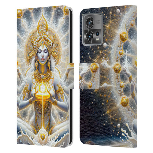 Shambhala Light Visionary Art Ethereal Graphics Goddess Leather Book Wallet Case Cover For Motorola Moto Edge 30 Fusion