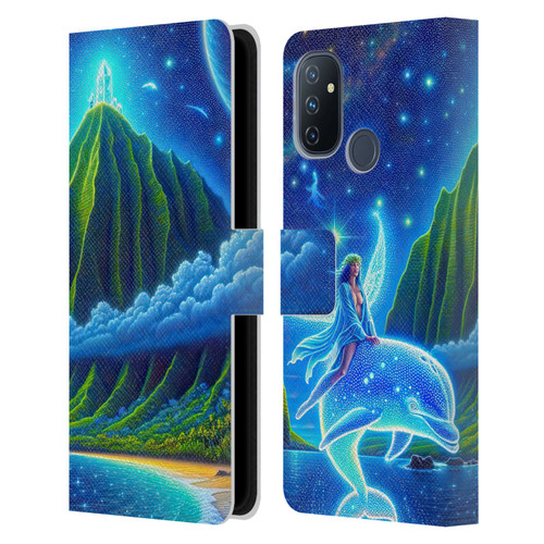 Shambhala Light Visionary Art Ethereal Graphics Dolphins In Dreams Leather Book Wallet Case Cover For OnePlus Nord N100