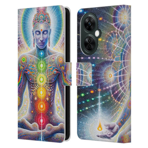 Shambhala Light Visionary Art Ethereal Graphics Chakras Leather Book Wallet Case Cover For OnePlus Nord CE 3 Lite 5G