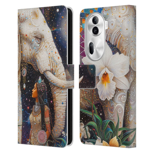Shambhala Light Visionary Art Ethereal Graphics Gentle Giant Leather Book Wallet Case Cover For OPPO Reno11