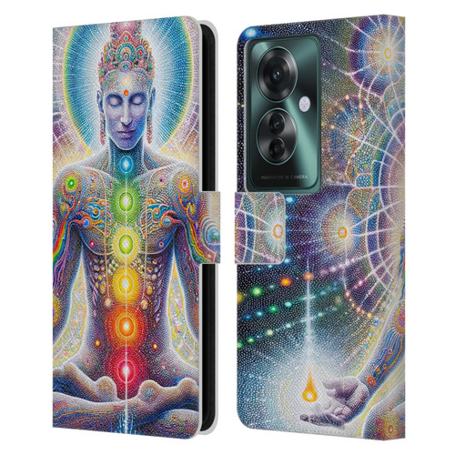 Shambhala Light Visionary Art Ethereal Graphics Chakras Leather Book Wallet Case Cover For OPPO Reno11 F 5G / F25 Pro 5G