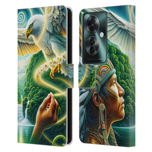 Shambhala Light Visionary Art Ethereal Graphics Daisy Leather Book Wallet Case Cover For OPPO Reno11 F 5G / F25 Pro 5G