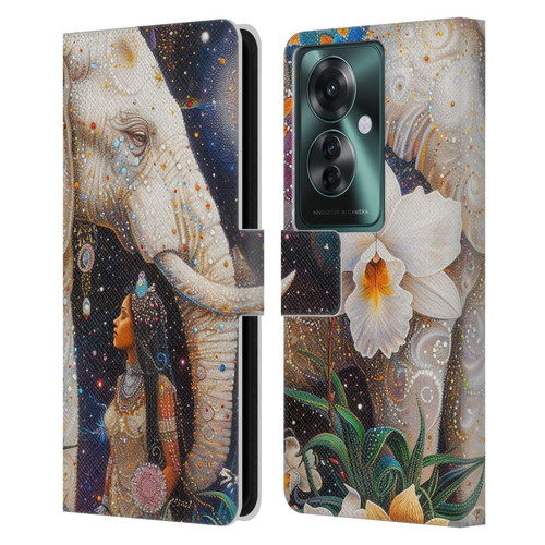 Shambhala Light Visionary Art Ethereal Graphics Gentle Giant Leather Book Wallet Case Cover For OPPO Reno11 F 5G / F25 Pro 5G
