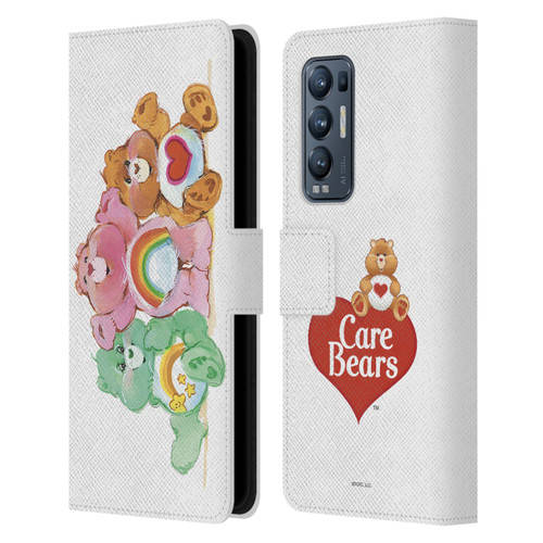 Care Bears Classic Group Leather Book Wallet Case Cover For OPPO Find X3 Neo / Reno5 Pro+ 5G
