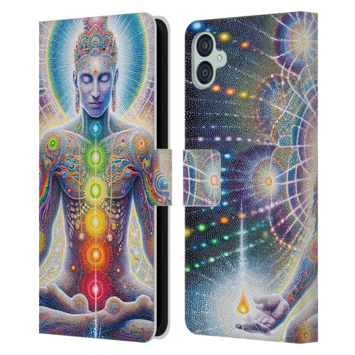 Shambhala Light Visionary Art Ethereal Graphics Chakras Leather Book Wallet Case Cover For Samsung Galaxy M04 5G / A04e