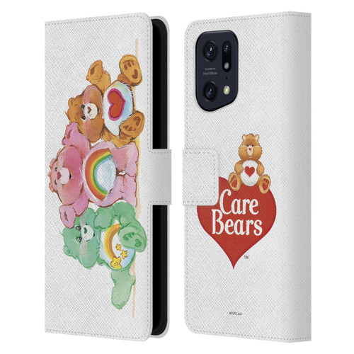 Care Bears Classic Group Leather Book Wallet Case Cover For OPPO Find X5