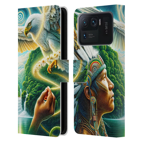 Shambhala Light Visionary Art Ethereal Graphics Daisy Leather Book Wallet Case Cover For Xiaomi Mi 11 Ultra