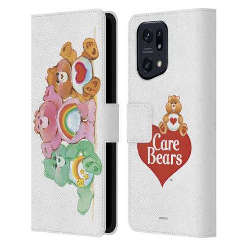 Care Bears Classic Group Leather Book Wallet Case Cover For OPPO Find X5 Pro