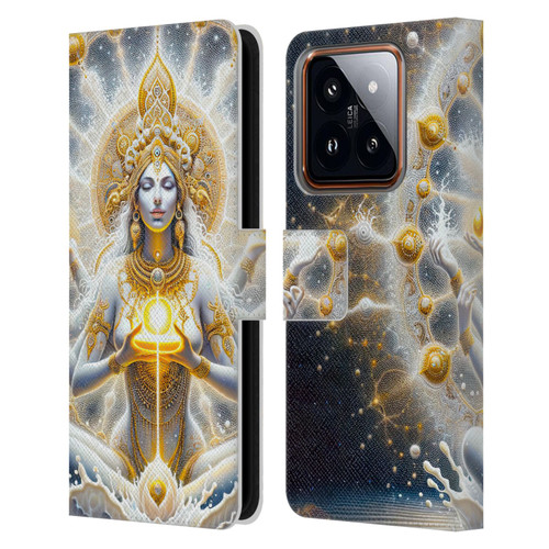 Shambhala Light Visionary Art Ethereal Graphics Goddess Leather Book Wallet Case Cover For Xiaomi 14
