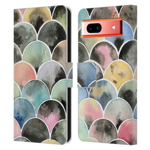 Ninola Colourful Prints Scales Leather Book Wallet Case Cover For Google Pixel 7a