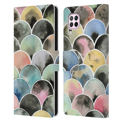 Ninola Colourful Prints Scales Leather Book Wallet Case Cover For Huawei Nova 6 SE / P40 Lite