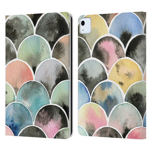 Ninola Colourful Prints Scales Leather Book Wallet Case Cover For Apple iPad Air 11 2020/2022/2024