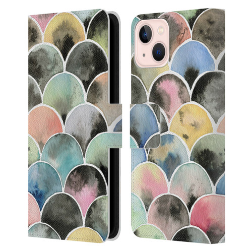 Ninola Colourful Prints Scales Leather Book Wallet Case Cover For Apple iPhone 13