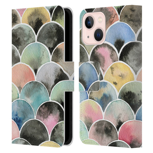 Ninola Colourful Prints Scales Leather Book Wallet Case Cover For Apple iPhone 13 Mini