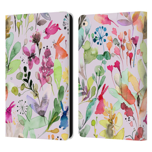 Ninola Flower Patterns Meadow Leather Book Wallet Case Cover For Apple iPad Air 2 (2014)