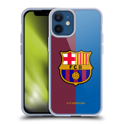 FC Barcelona 2024/25 Crest Kit Home Soft Gel Case for Apple iPhone 12 Mini & MagSafe