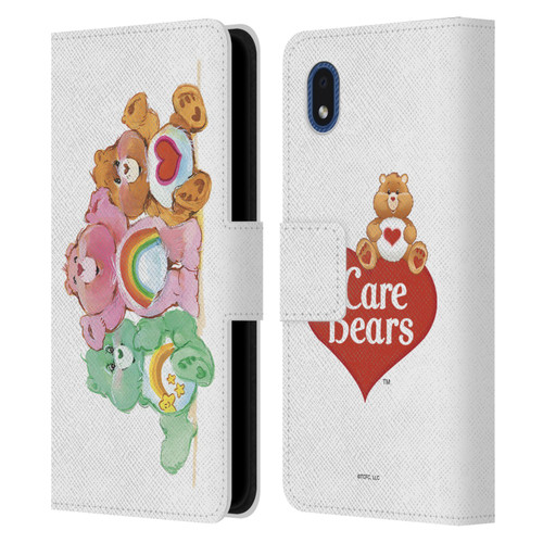 Care Bears Classic Group Leather Book Wallet Case Cover For Samsung Galaxy A01 Core (2020)