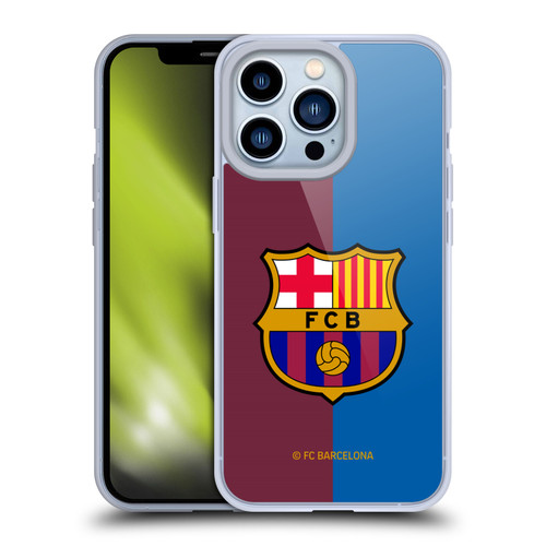 FC Barcelona 2024/25 Crest Kit Home Soft Gel Case for Apple iPhone 13 Pro