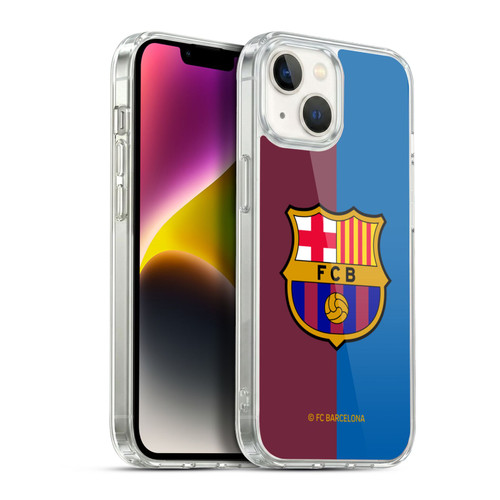 FC Barcelona 2024/25 Crest Kit Home Soft Gel Case for Apple iPhone 14
