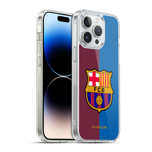 FC Barcelona 2024/25 Crest Kit Home Soft Gel Case for Apple iPhone 14 Pro Max & MagSafe
