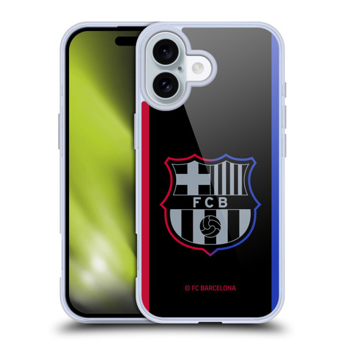 FC Barcelona 2024/25 Crest Kit Away Soft Gel Case for Apple iPhone 16