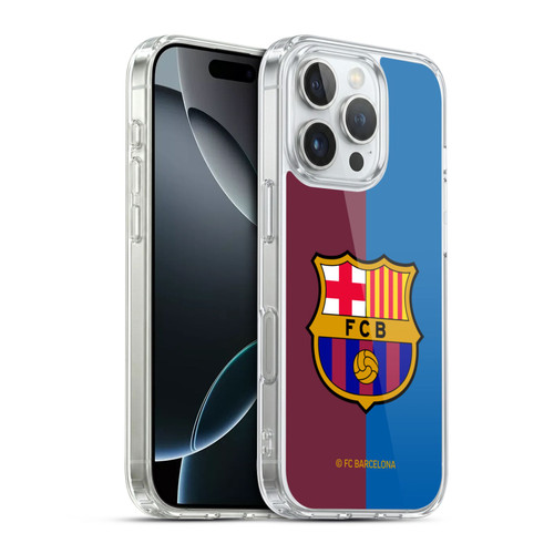 FC Barcelona 2024/25 Crest Kit Home Soft Gel Case for Apple iPhone 16 Pro & MagSafe