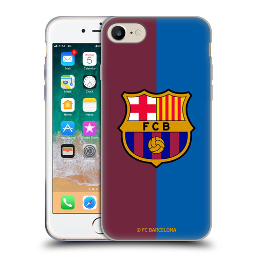 FC Barcelona 2024/25 Crest Kit Home Soft Gel Case for Apple iPhone 7 / 8 / SE 2020 & 2022 & MagSafe