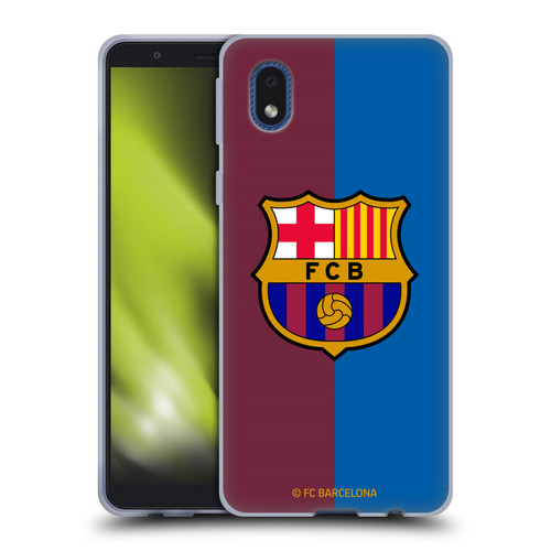 FC Barcelona 2024/25 Crest Kit Home Soft Gel Case for Samsung Galaxy A01 Core (2020)