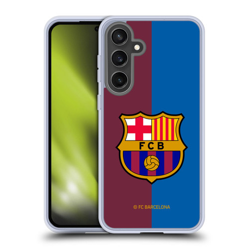 FC Barcelona 2024/25 Crest Kit Home Soft Gel Case for Samsung Galaxy S24 FE & MagSafe