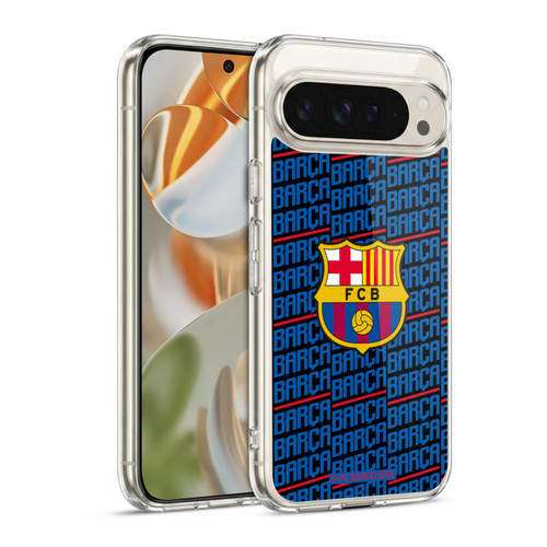FC Barcelona Crest Patterns Barca Soft Gel Case for Google Pixel 9 / Pixel 9 Pro