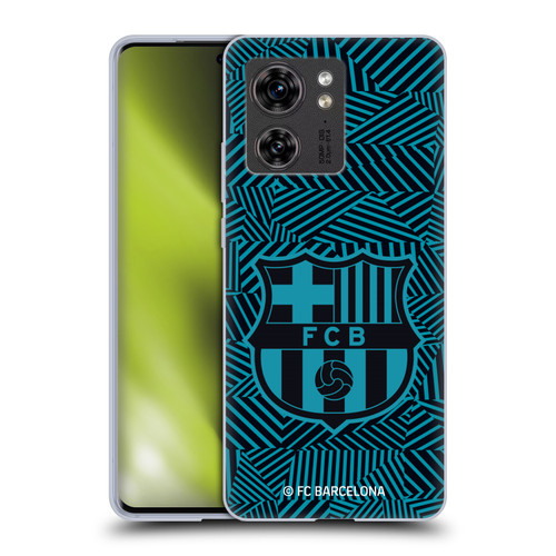 FC Barcelona Crest Black Soft Gel Case for Motorola Edge (2023)