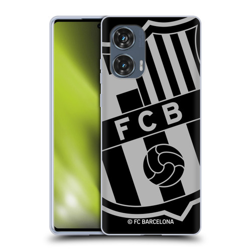 FC Barcelona Crest Oversized Soft Gel Case for Motorola Edge 50 Fusion