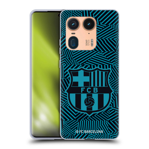 FC Barcelona Crest Black Soft Gel Case for Motorola Edge 50 Ultra/X50 Ultra