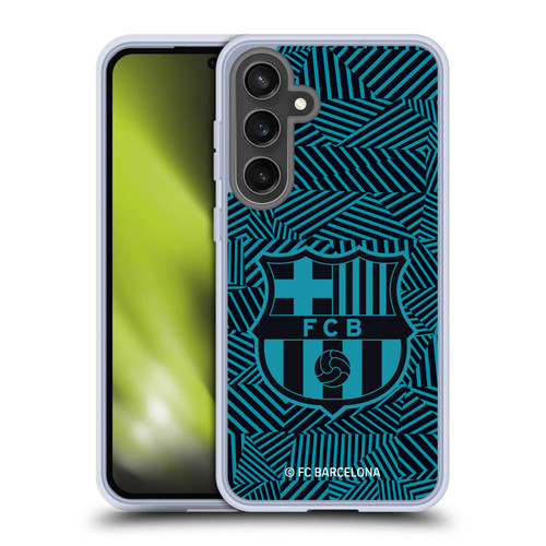 FC Barcelona Crest Black Soft Gel Case for Samsung Galaxy S24 FE & MagSafe