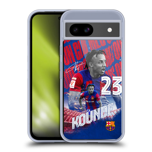 FC Barcelona 2023/24 First Team Jules Koundé Soft Gel Case for Google Pixel 8a