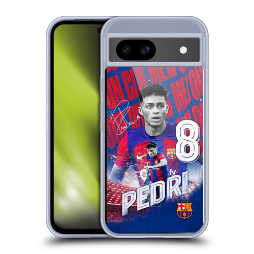 FC Barcelona 2023/24 First Team Pedri Soft Gel Case for Google Pixel 8a