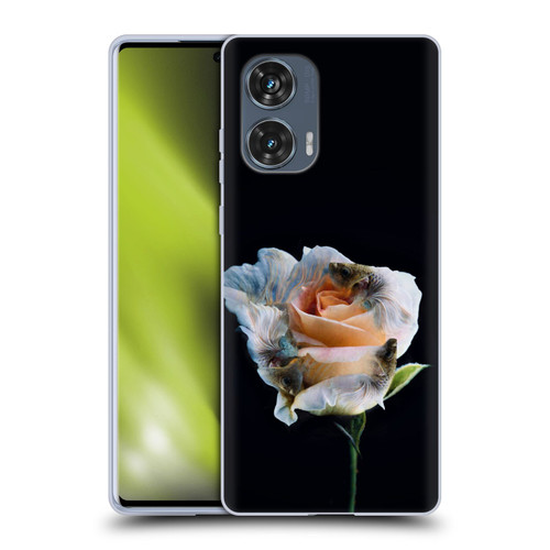 Pixelmated Animals Surreal Pets Betaflower Soft Gel Case for Motorola Edge 50 Fusion